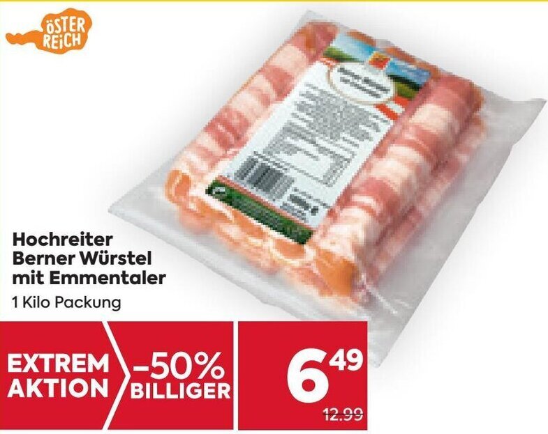 Hochreiter Berner W Rstel Mit Emmentaler Kilo Angebot Bei Billa