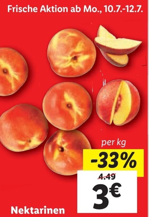 Nektarinen Per Kg Angebot Bei Lidl