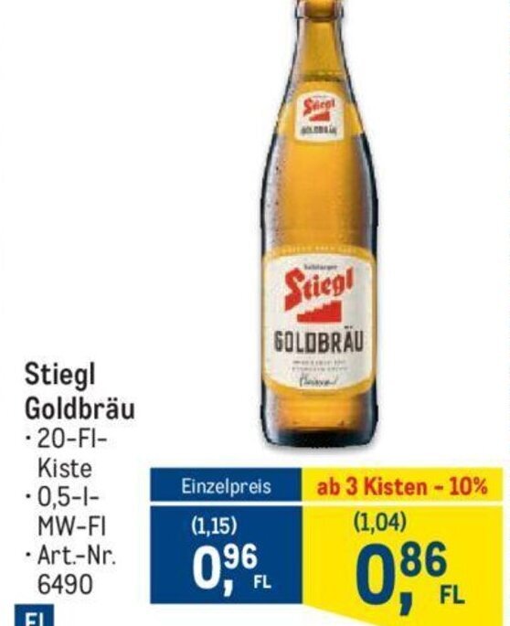 Stiegl Goldbräu Angebot bei Metro