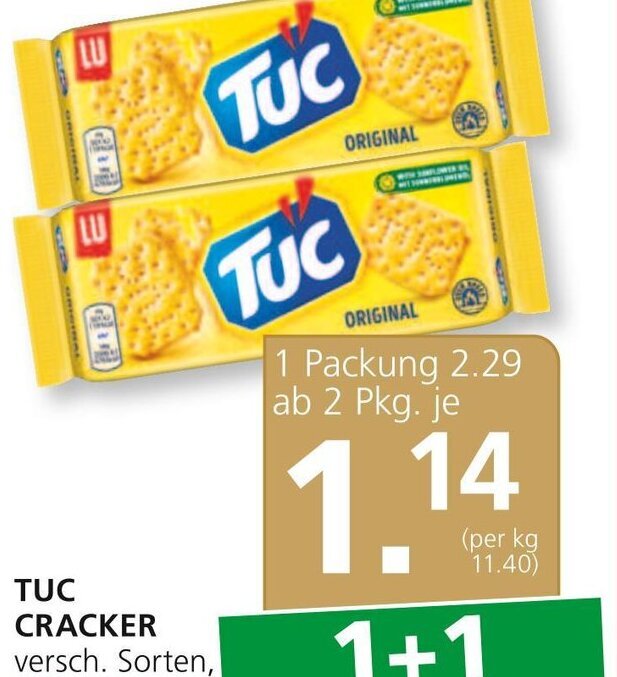 TUC CRACKER Versch Sorten 100 G Packung Angebot Bei SPAR Gourmet