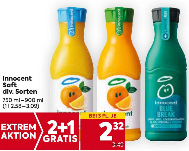 Innocent Saft Div Sorten 750 Ml 900 Ml Angebot Bei Billa