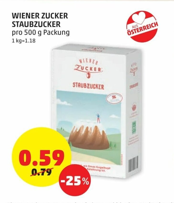 Wiener Zucker Staubzucker Angebot Bei Penny