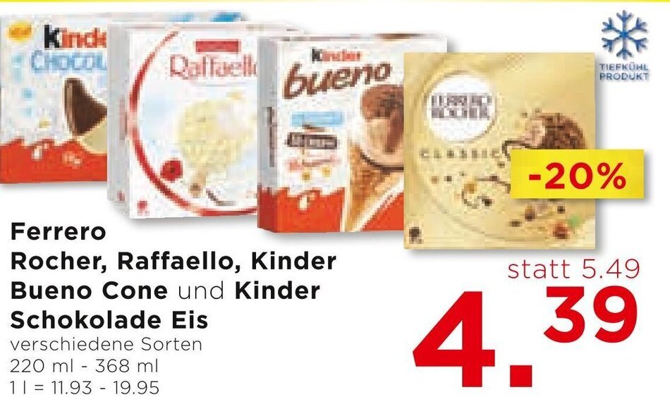 Ferrero Rocher Raffaello Kinder Bueno Cone Und Kinder Schokolade Eis