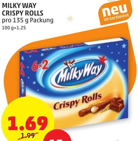 MILKY WAY CRISPY ROLLS Angebot Bei PENNY