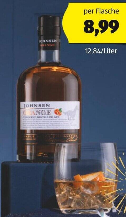 JOHNSEN ORANGE GIN Angebot Bei Hofer