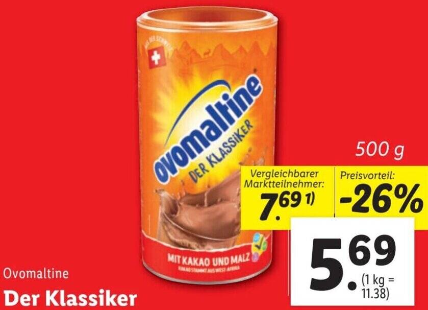 Ovomaltine Der Klassiker Angebot Bei Lidl