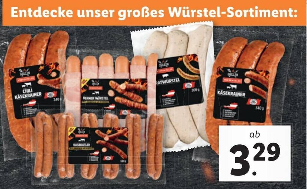 Entdecke Unser Gro Es W Rstel Sortiment Angebot Bei Lidl