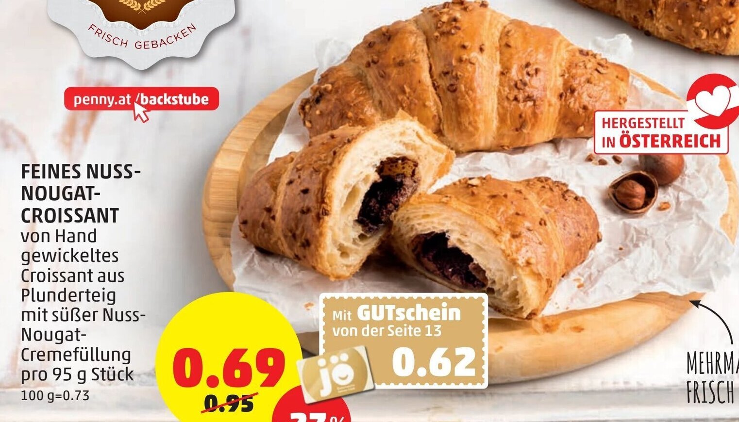 Feines Nuss Nougat Croissant G Angebot Bei Penny