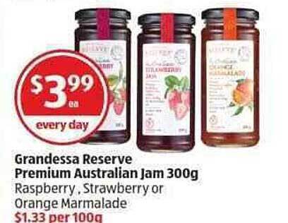 Grandessa Reserve Premium Australian Jam G Offer At Aldi