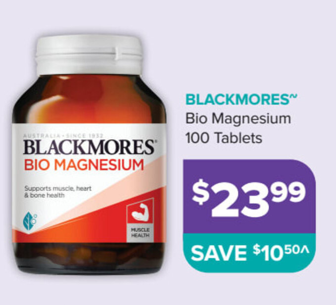 BLACKMORES Bio Magnesium 100 Tablets Offer At Ramsay Pharmacy