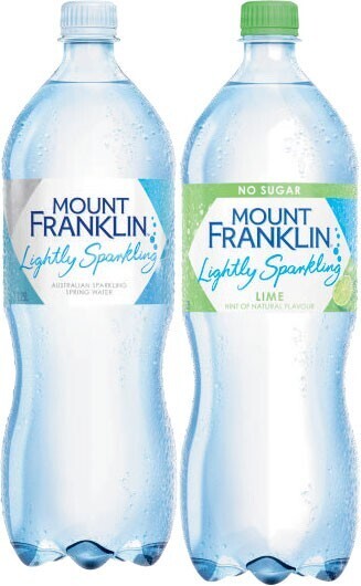 Mount Franklin Lightly Sparkling Water Litre Offer At Coles