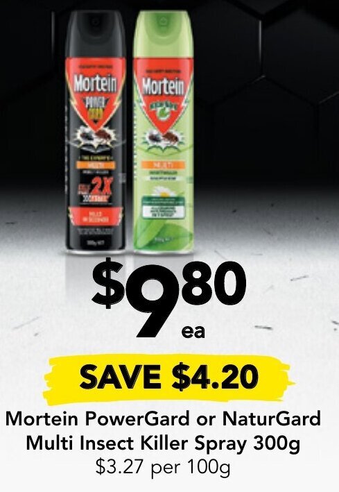 Mortein Powergard Or Naturgard Multi Insect Killer Spray G Offer At