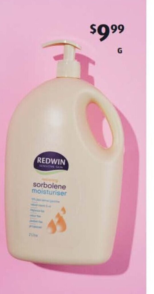 Redwin Sorbolene Restoring Moisturiser 2L Offer At ALDI