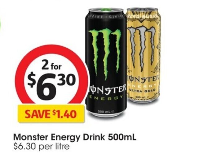 Monster Energy Drink Ml Offer At Coles