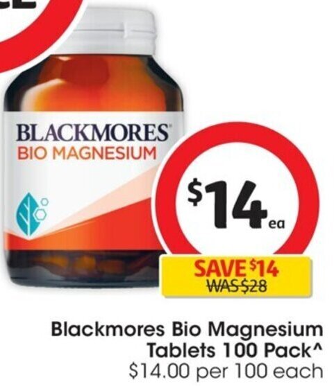 Blackmores Bio Magnesium Tablets Pack Offer At Coles