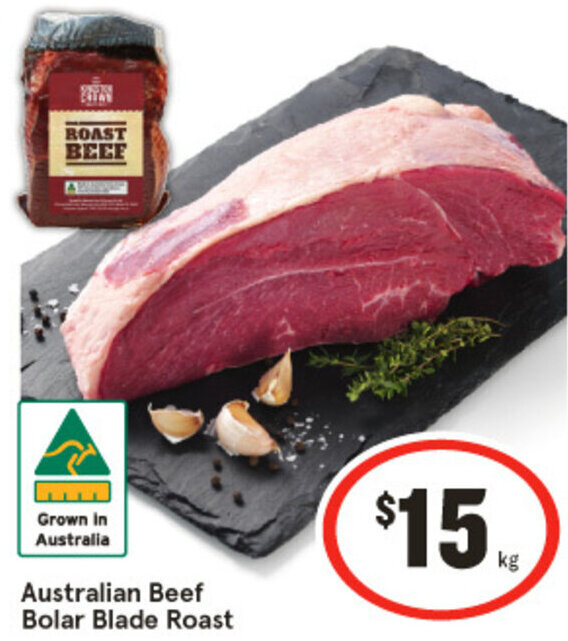 Australian Beef Bolar Blade Roast Offer At IGA