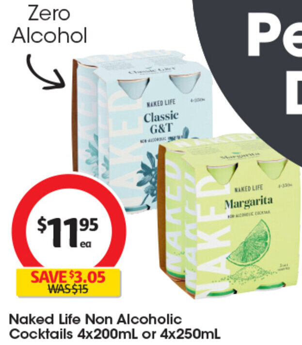 Naked Life Non Alcoholic Cocktails X Ml Or X Ml Offer At Coles