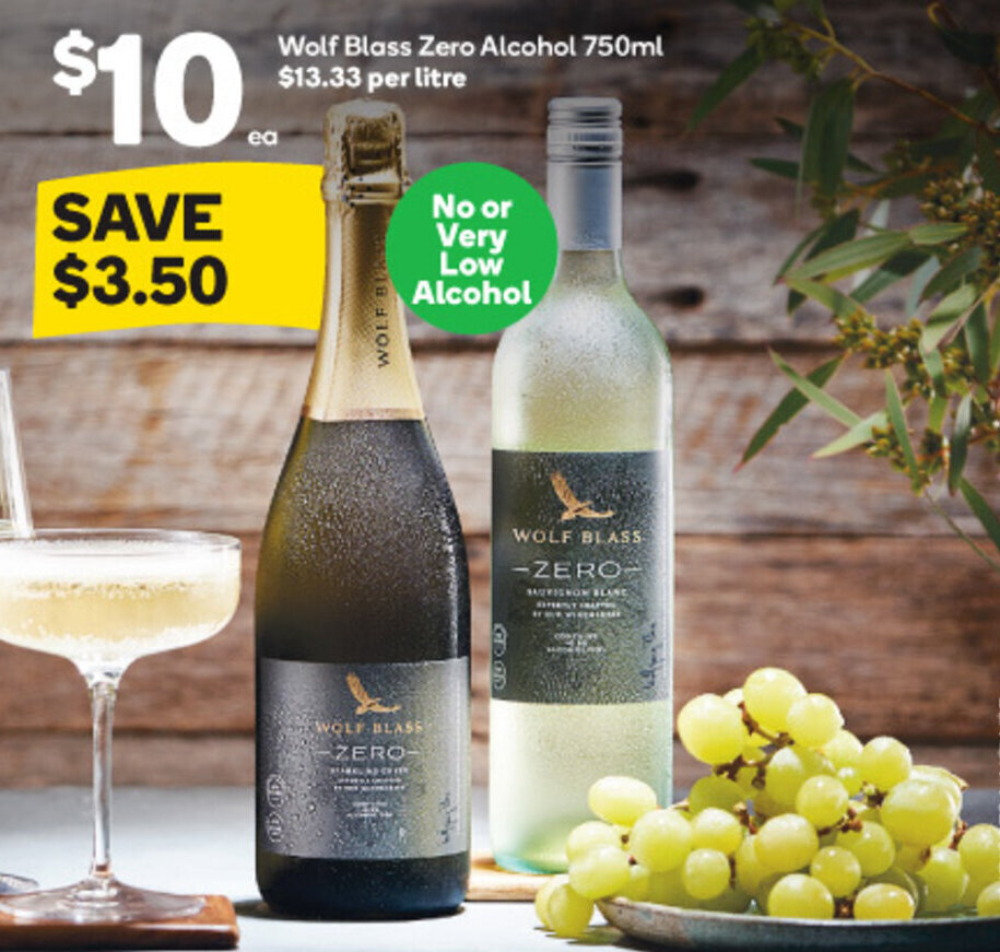 Wolf Blass Zero Alcohol 750ml Offer At Woolworths