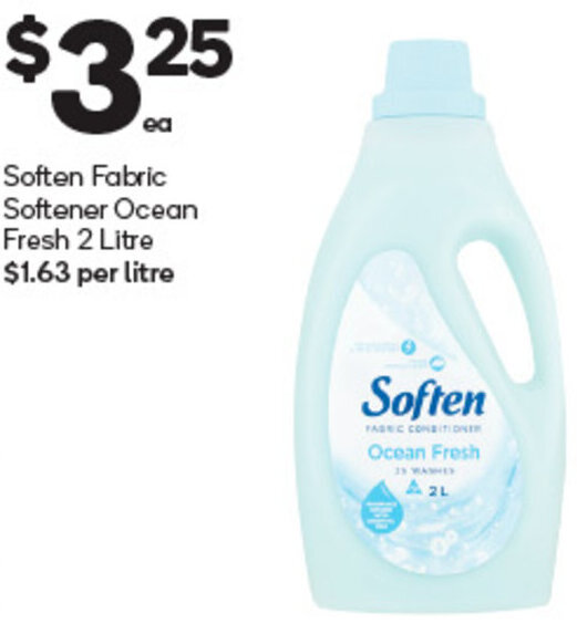 Soften Fabric Softener Ocean Fresh Litre Offer At Woolworths