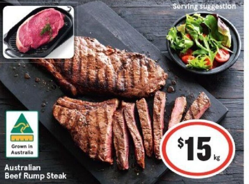 Australian Beef Rump Steak Offer At IGA