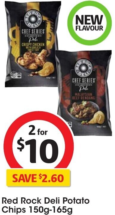 Red Rock Deli Potato Chips 150g 165g Offer At Coles