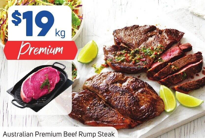 Australian Premium Beef Rump Steak Offer At Foodland