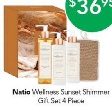 Natio Wellness Sunset Shimmer Gift Set Piece Offer At Terry White