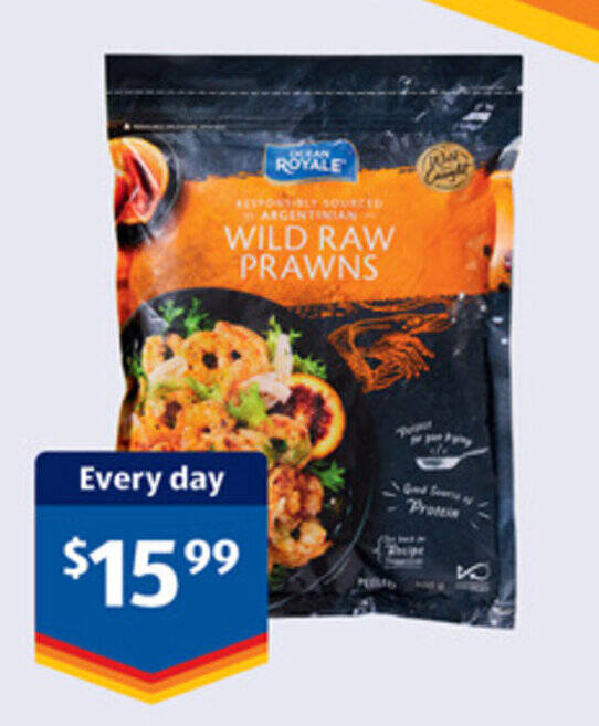 Ocean Royale Wild Raw Prawns G Offer At Aldi