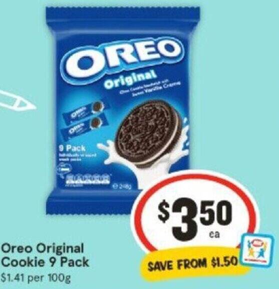 Oreo Original Cookie 9 Pack Offer At IGA