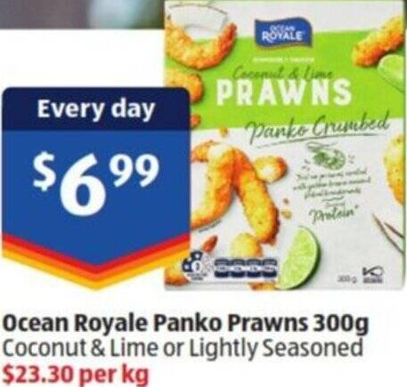 Ocean Royale Panko Prawns G Offer At Aldi