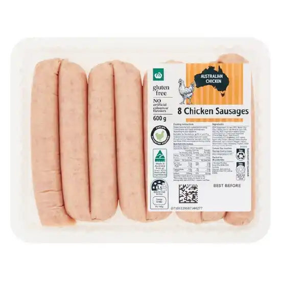 Woolworths Chicken Sausages 600g With RSPCA Approved Chicken Offer At