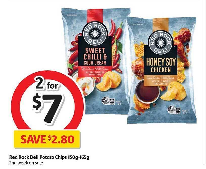 Red Rock Deli Potato Chips G G Offer At Coles