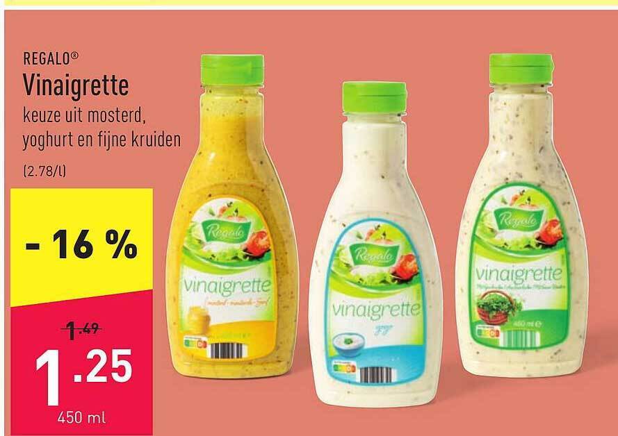 Regalo Vinaigrette Promotie Bij ALDI