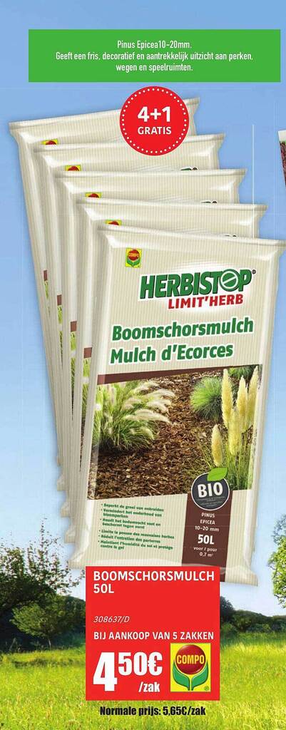 Boomschorsmulch 50l Promotie Bij HandyHome