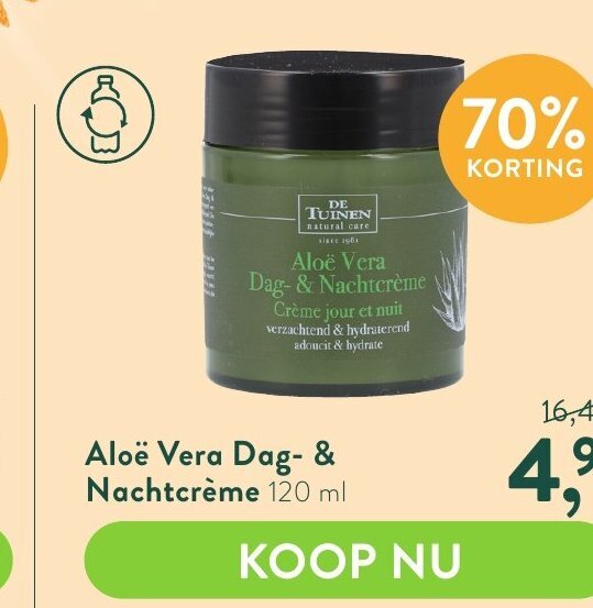 De Tuinen Alo Vera Dag Nachtcr Eme Ml Promotie Bij Holland Barrett