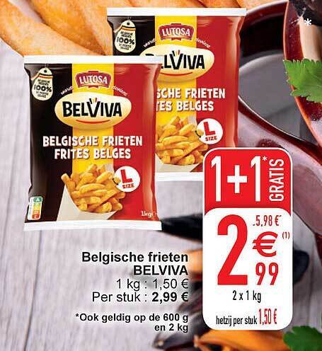 Belgische Frieten Belviva Promotie Bij Cora