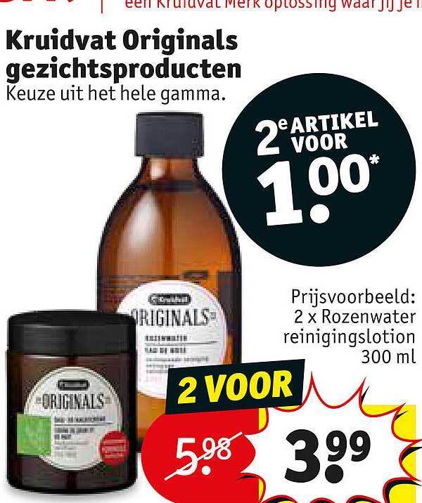 Kruidvat Originals Gezichtsproducten Promotie Bij Kruidvat