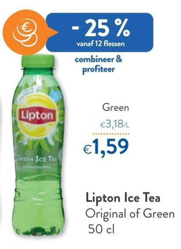 Lipton Ice Tea Green 50 Cl Promotie Bij OKay