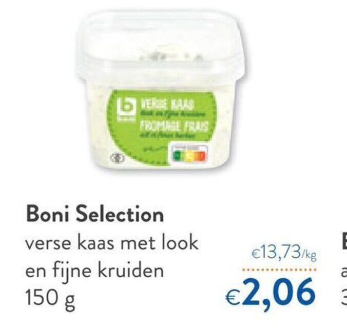 Boni Selection Verse Kaas Met Look En Fijne Kruiden 150g Promotie Bij OKay