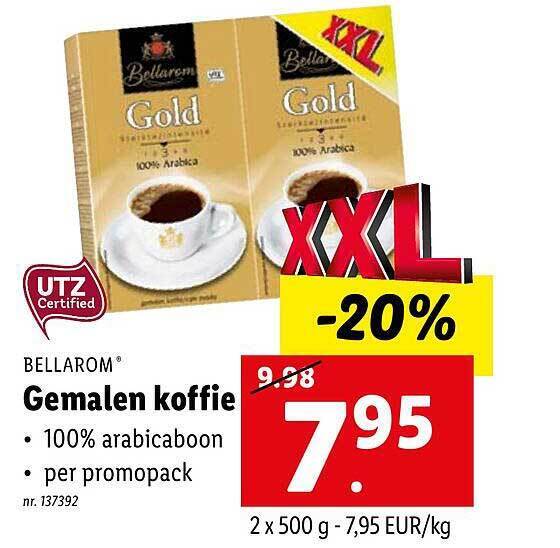 Bellarom Gemalen Koffie Promotie Bij Lidl