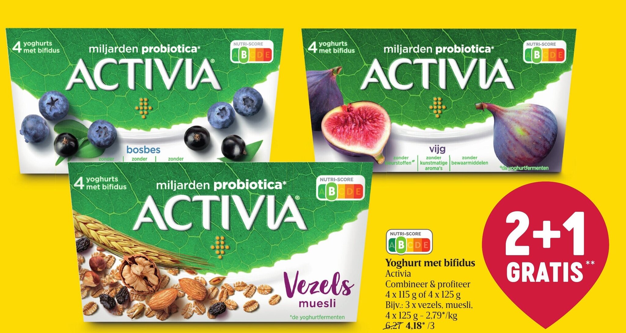 Activia Yoghurt Met Bifidus Promotie Bij Delhaize