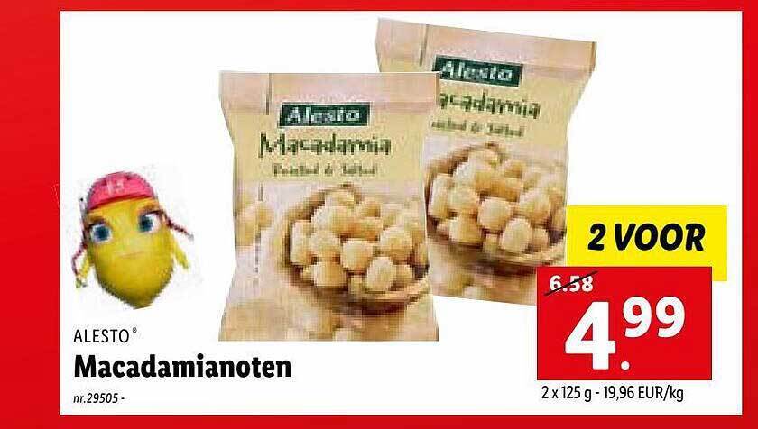 Alesto Macadamianoten Promotie Bij Lidl