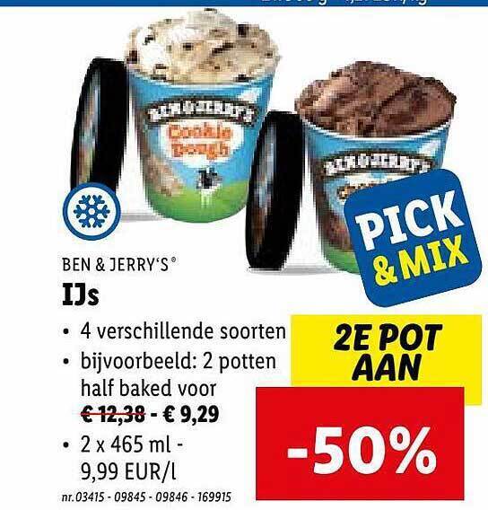 Ben Jerry S Ijs Promotie Bij Lidl