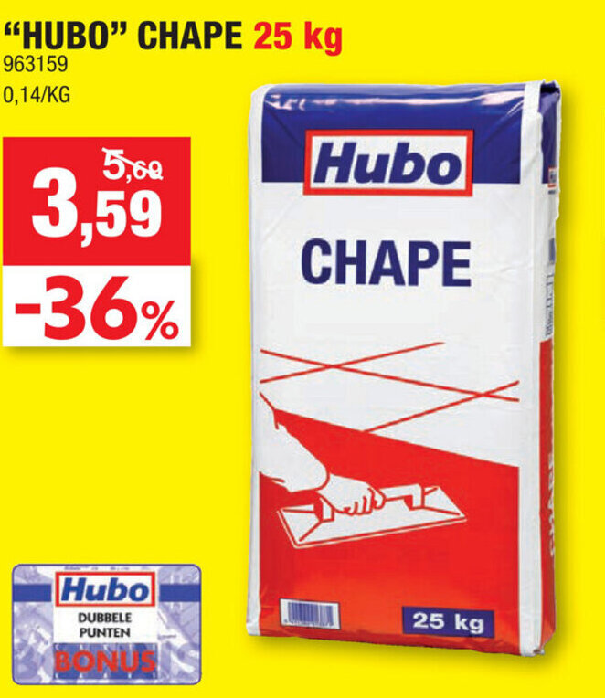 Hubo Chape Kg Promotie Bij Hubo