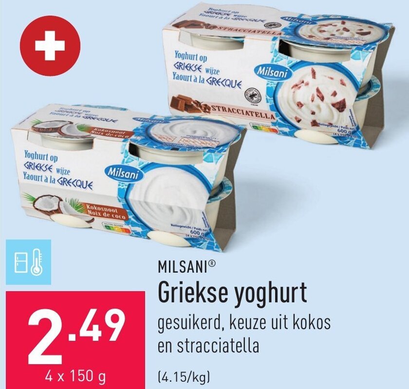 Milsani Griekse Yoghurt X G Promotie Bij Aldi