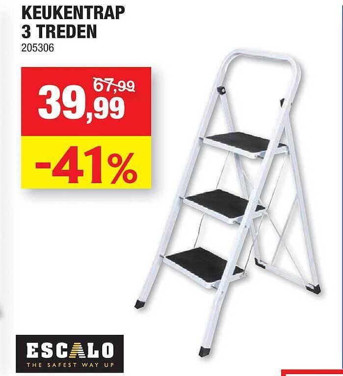 Keukentrap 3 Treden Promotie Bij Hubo