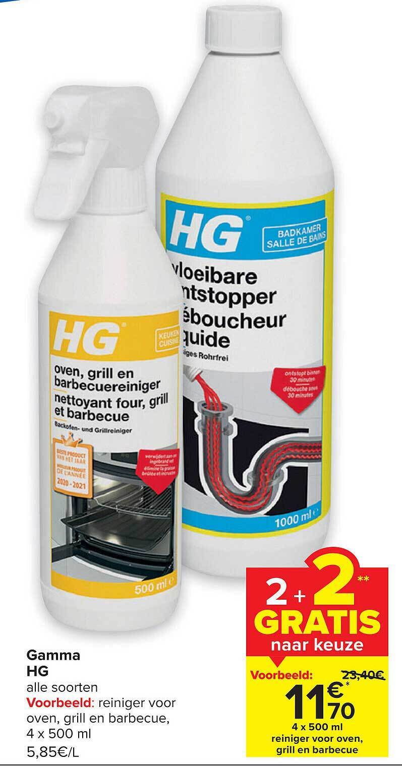 Gamma Hg Reiniger Voor Oven Grill En Barbecue Promotie Bij Carrefour