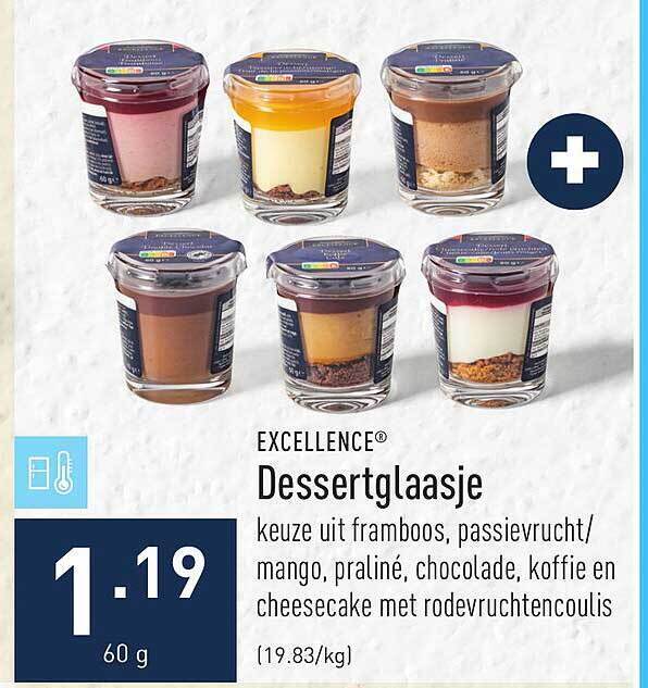 Excellence Dessertglaasje Promotie Bij ALDI