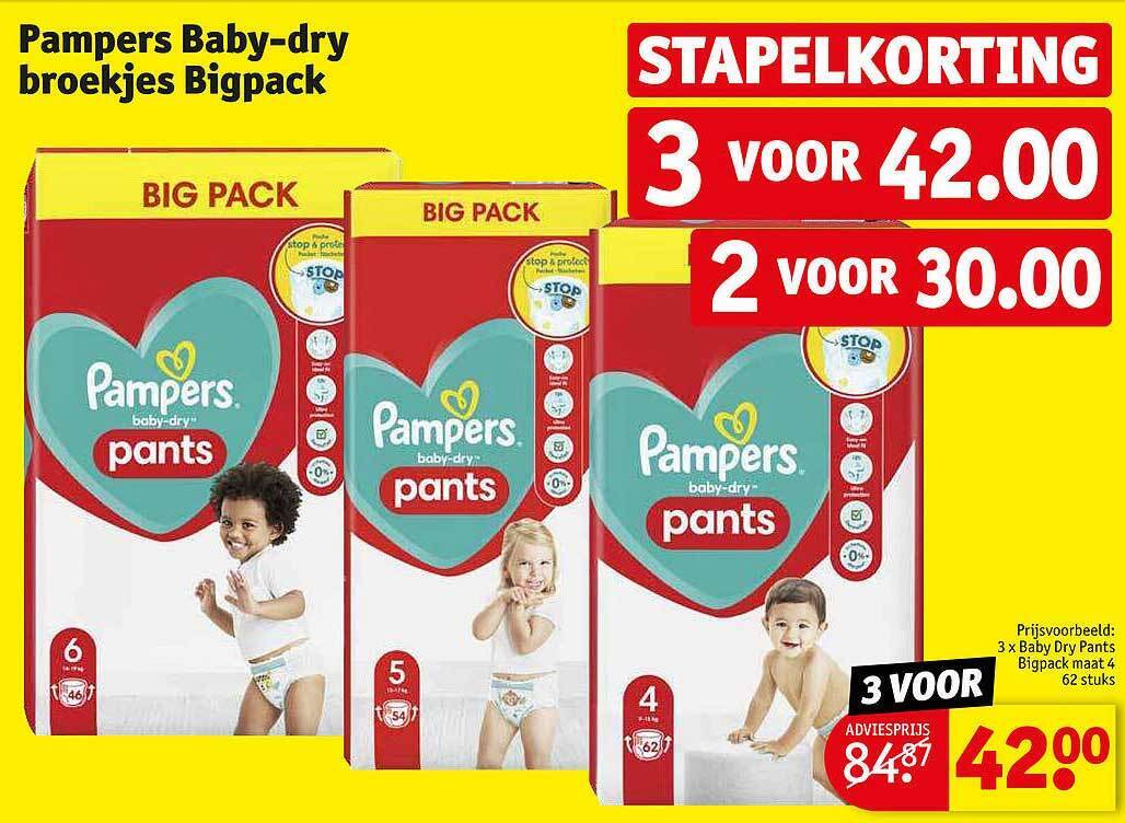 Pampers Babydry Broekjes Bigpack Promotie Bij Kruidvat