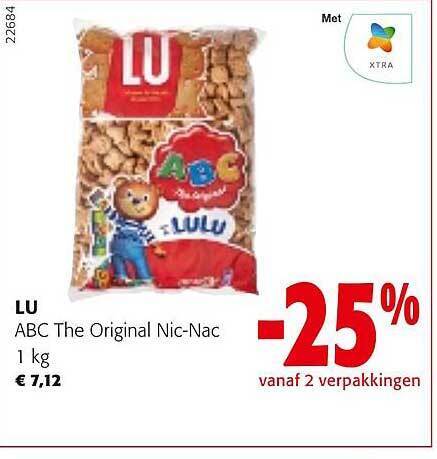 Lu Abc The Original Nic Nac Promotie Bij Colruyt